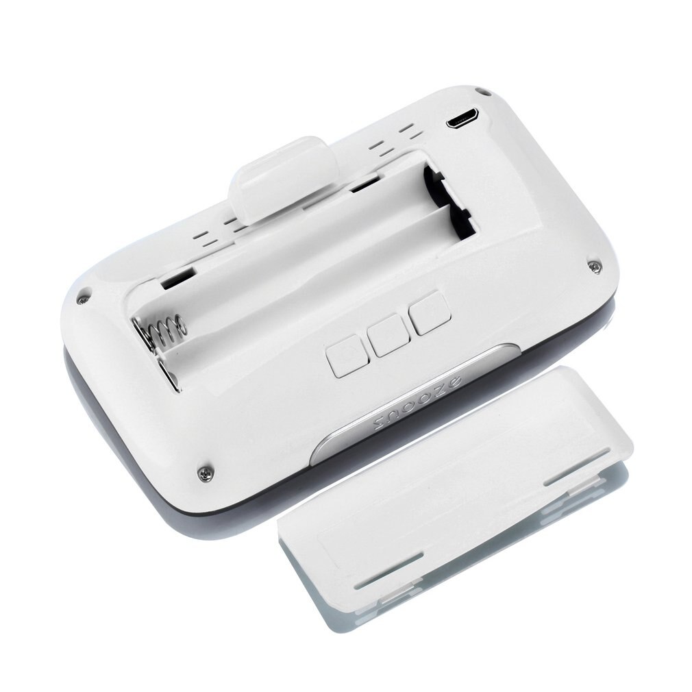 Alarm Clock Led Light Digital Bedside Table Clock Electronic Alarm Clock Large Temperature Display Time