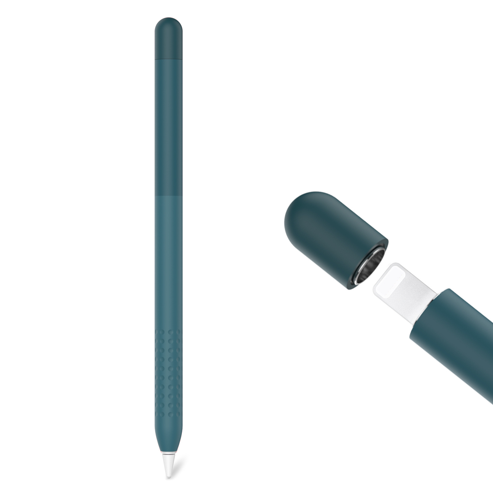 For Apple Pencil 1st Gen - Gradient Color Protective Sleeve: Dark Olive
