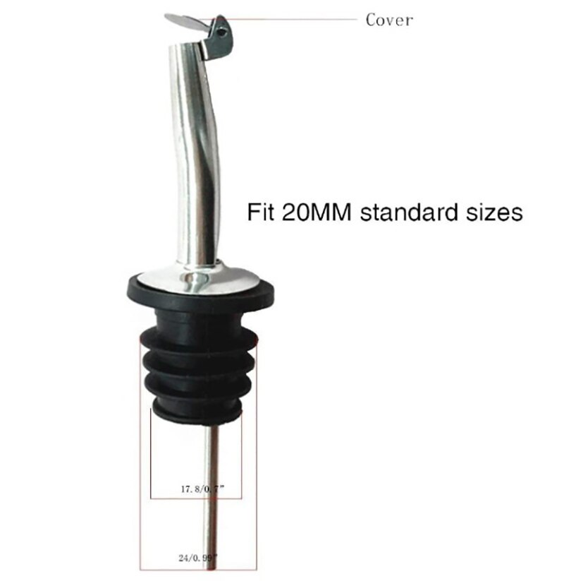 1PCS Stainless Steel Drinks Wine Cocktail Pourer Dispenser Alcohol Quantitative Liquor Pouring Device Home Bar Accessories