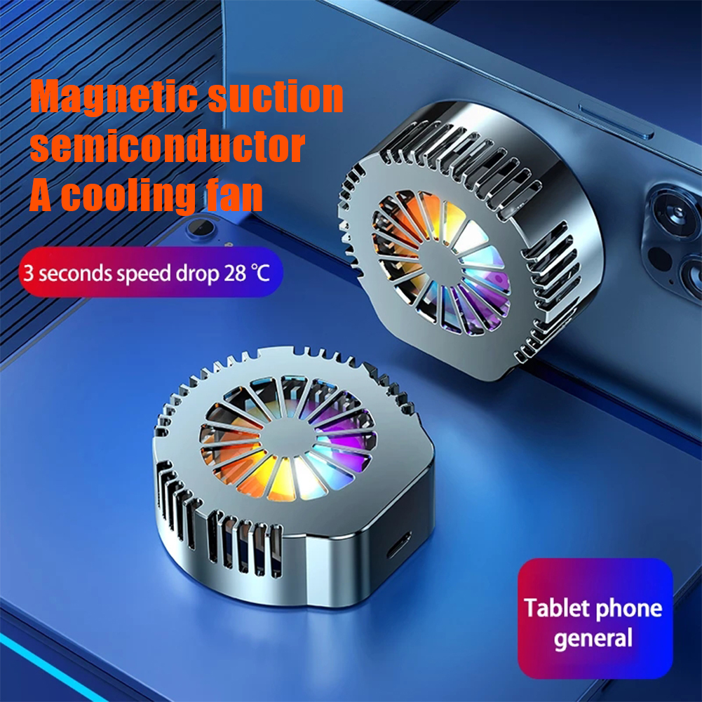 Convex Magnet Mobile Phone Radiator Semiconductor Refrigeration Universal Cooling Fan Tablet Laptop Game Cooler System Heat Sink