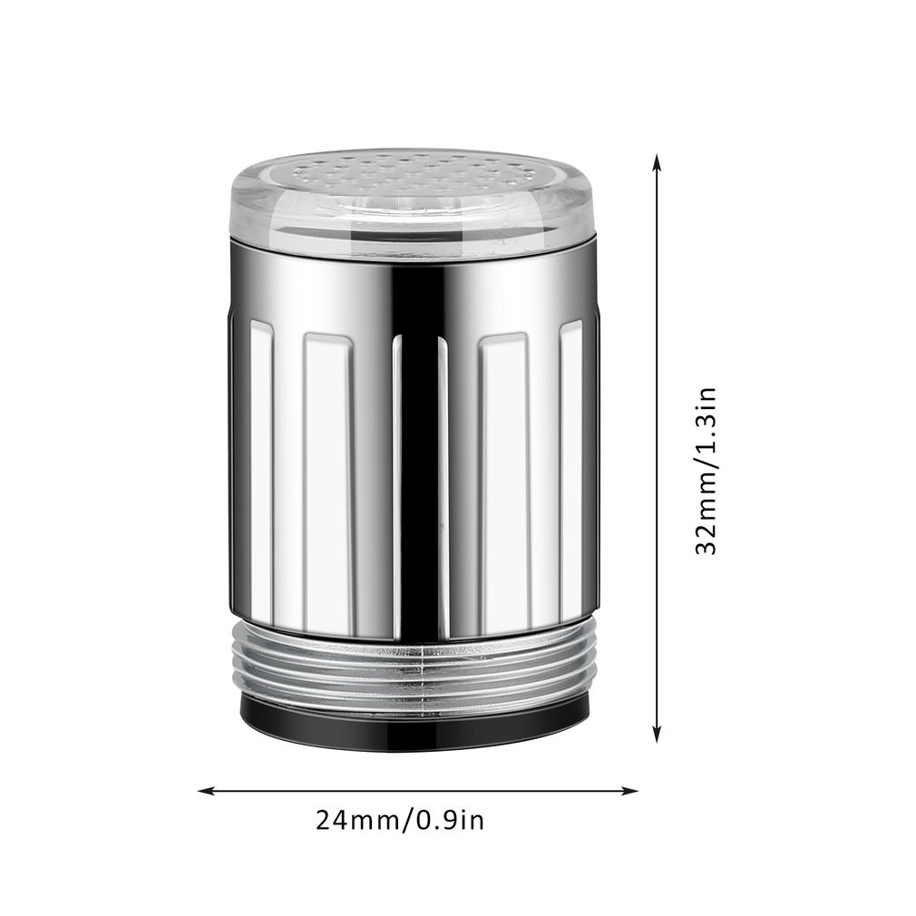 Led kraanverlichting kraan mondstuk rgb 7 kleuren knipperende temperatuur kraanbeluchter waterbesparende keuken badkamer accessoires