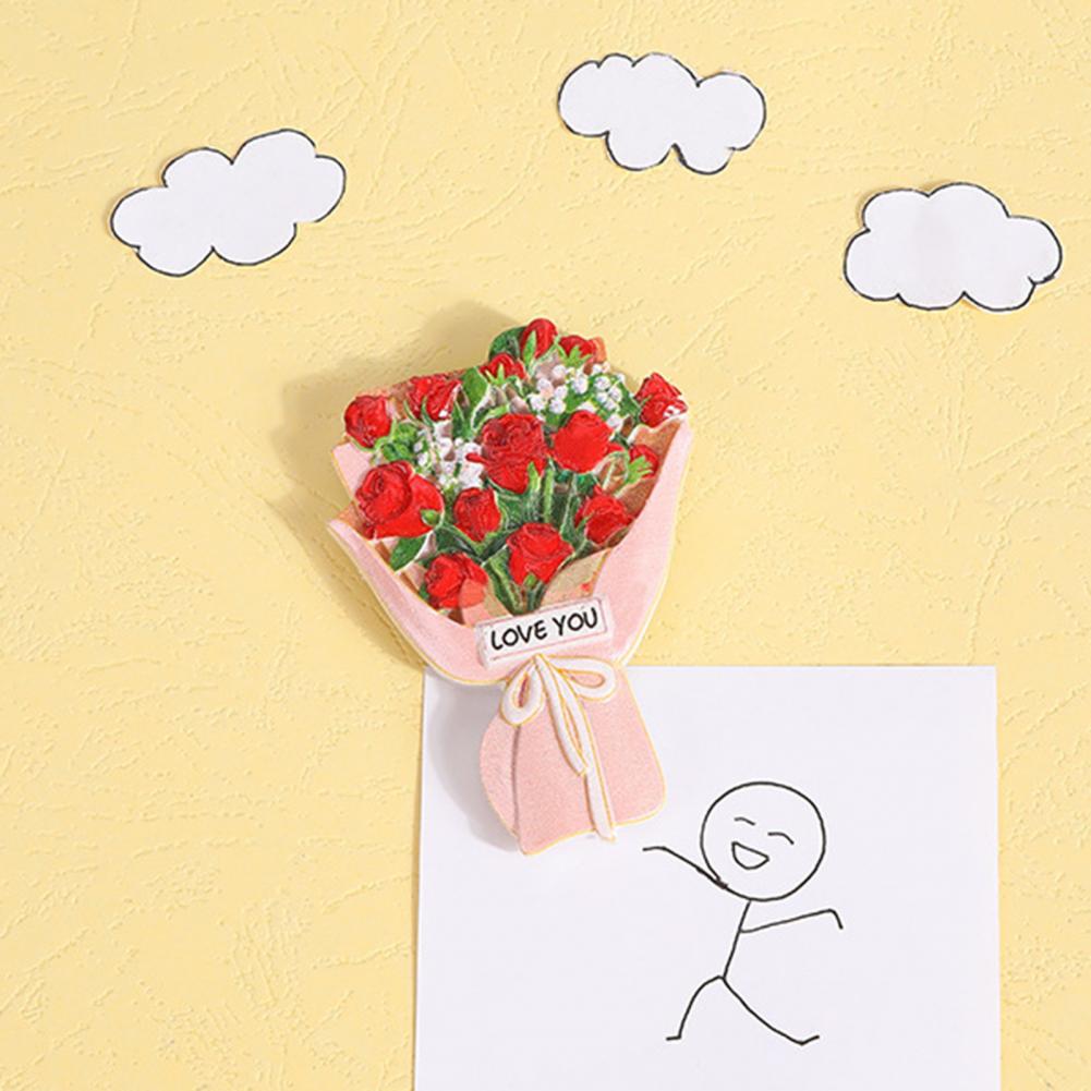 Fridge Sticker 3D Simulation Resin Refrigerator Magnets Sticker for Home