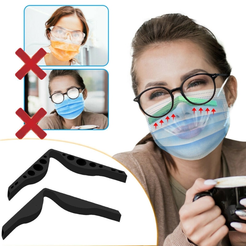 Puente nasal para mascarillas, accesorio libre de niebla, 5 uds., evita que se empañen las gafas para hombres y mujeres, 6 colores
