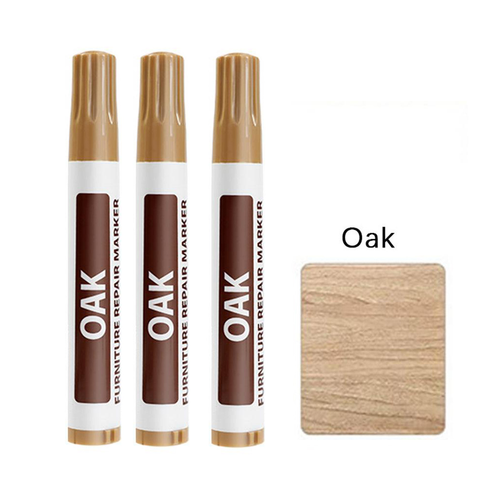 3 Teile/satz Möbel Reparatur Stift Holz Marker für Kratzer Chips und berühren-UPS Wasserdichte Holz Füllstoff für Schränke Tische BöHöhle: Licht Grau