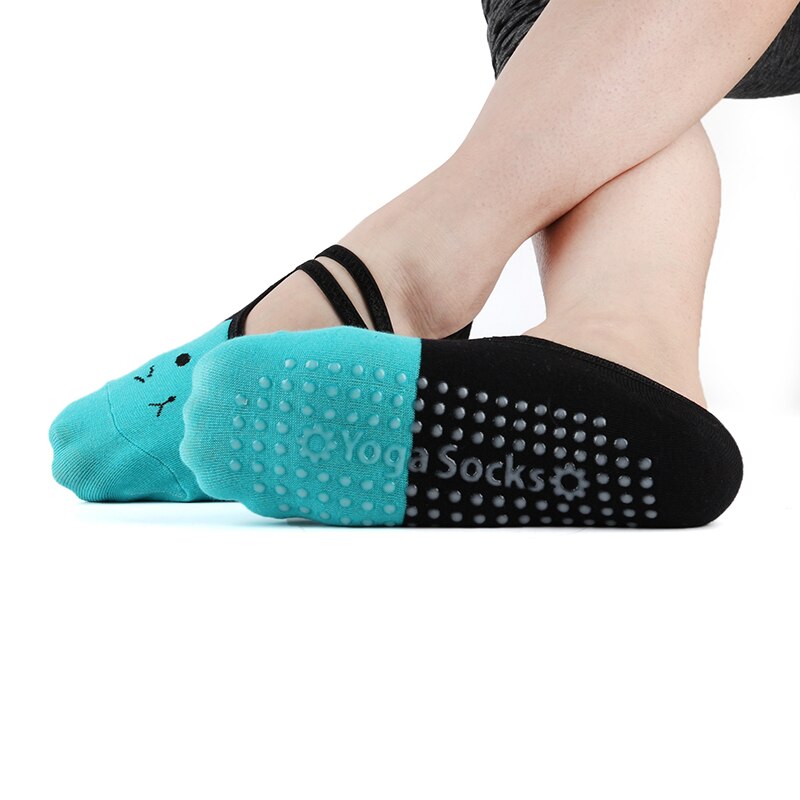 Sports girl Yoga Pilates Socks Cute Cat Grip Pilates Sox Fitness Non Skid Foot Cotton Foot Socken Dance Slippers Ballet: Yoga Sock 6