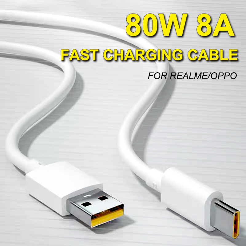 Cavo di ricarica Realme 80W 65W Superdart Usb tipo C Realme GT NEO 3 150W X50 GT 2 pro 9 7 8 C55 C53 33W cavo di ricarica SUPERVOOC