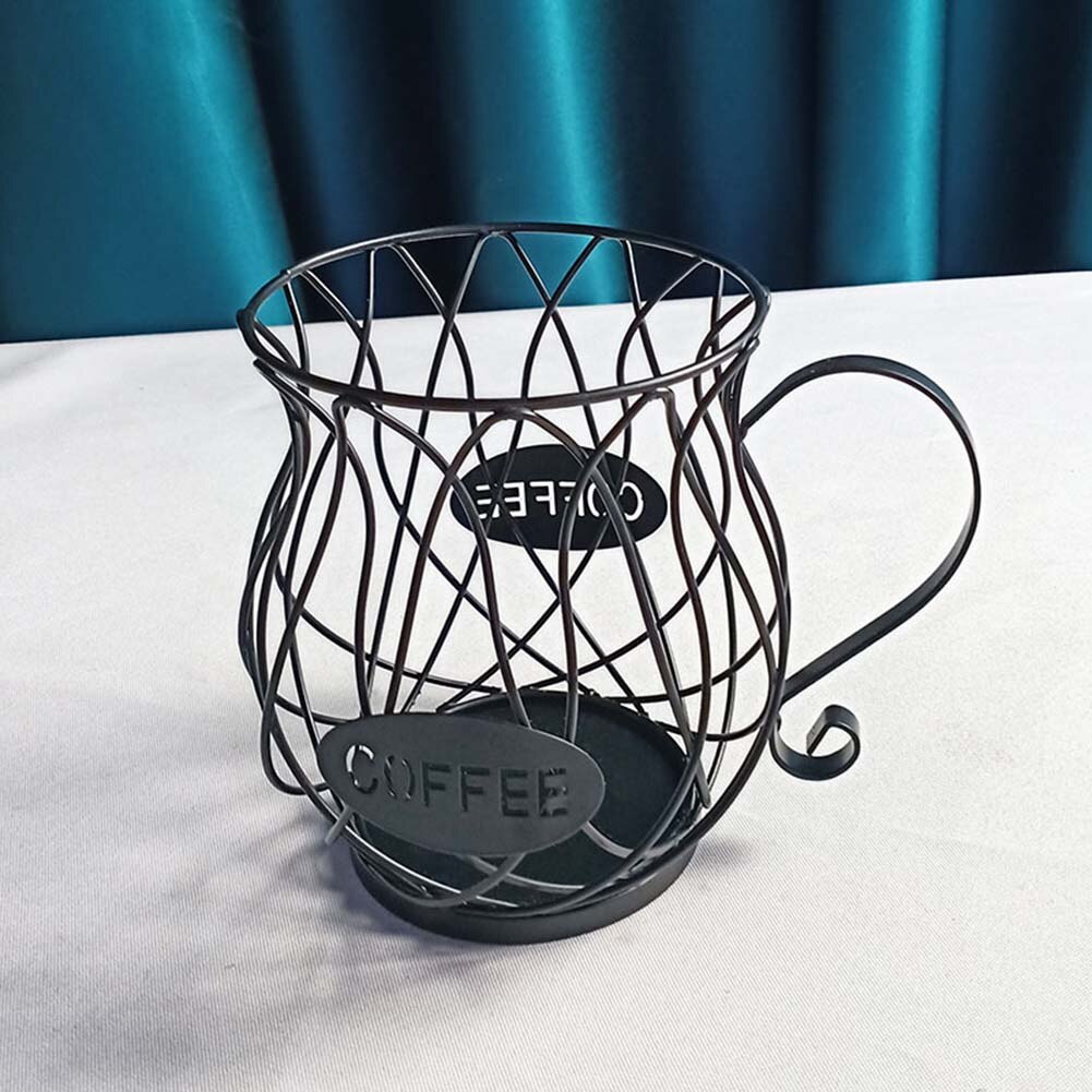 Universal- Kaffee Kapsel Lagerung Korb Jahrgang Kaffee Schote Lagerung Kasten Schwarz Für Heimat Cafe Restaurant Tee Zimmer
