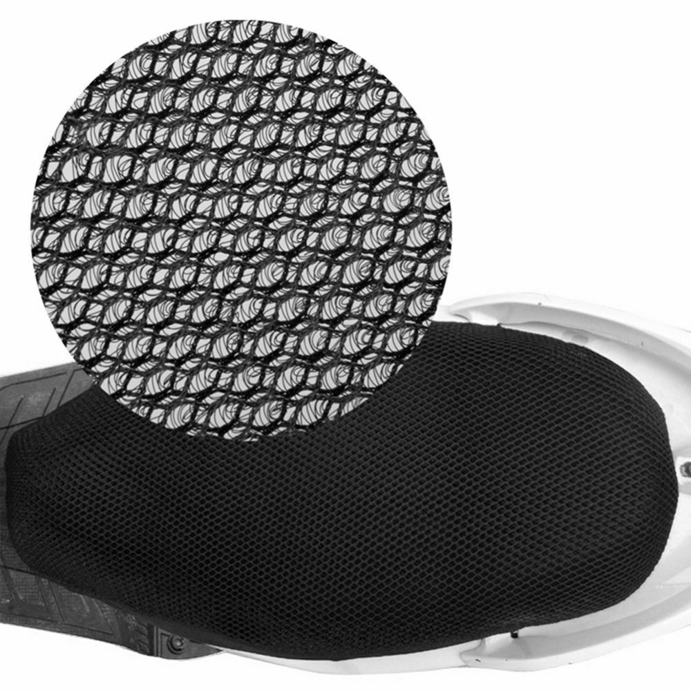 Mesh Motorfiets Seat Cover 3D Protector Kussen Zwart Polyester Accessoires Vervanging
