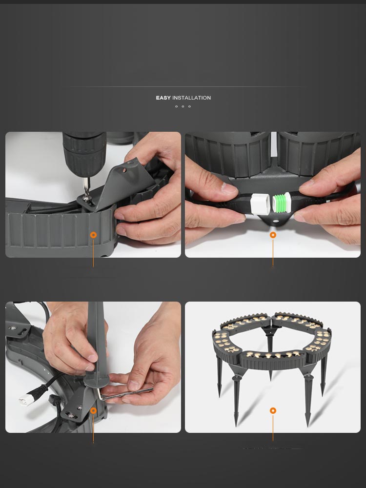 Led Tree Holding Lamp Ip65 Waterdicht Tuin Gazon Grote Boom Cirkelvormige 360 Graden Gazon Lamp Gratis Splicing Enkele Lamp 12W 110v220