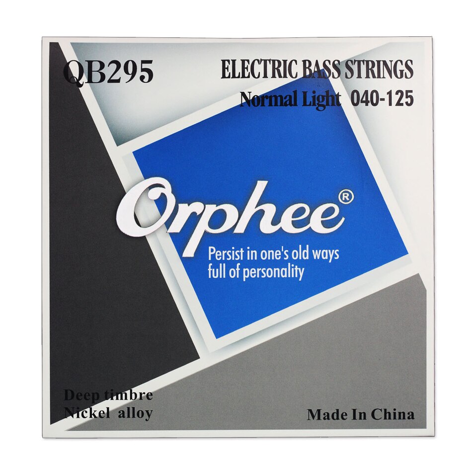 Orphee-cuerdas de guitarra serie QB, herramienta de reparación de cuerdas de bajo eléctrico, cuerda de Metal para 4, 5 y 6, accesorios para cuerdas de guitarra: QB295 5 String