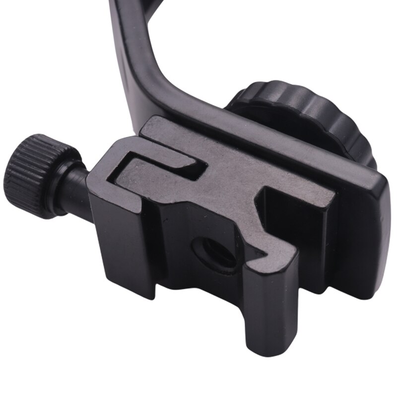 L-shaped bracket, padded handheld holder, l-shaped clamps, heavy-duty adapter with ball head and dual flash cold shoe mount for dslr camera
