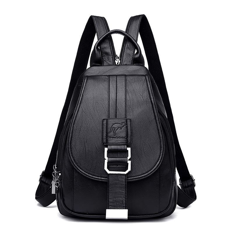 Femmes sacs à Dos en cuir Vintage femme Sac à bandoulière Sac A Dos voyage dames Sac à Dos Mochilas sacs d'école filles Preppy Bookbag