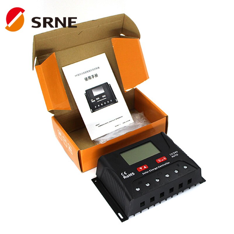 SRNE-controlador de carga Solar SR-HP2430, SR-HP2440, 12V/24V, 30A, 40A, PWM, IP30