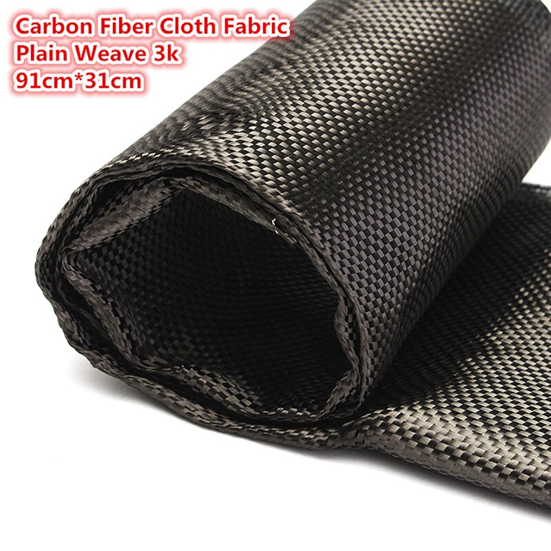 3K 91x30cm Carbon Fiber/Fibre Cloth Fabric Plain 2/2 Twill Weave 36''x12''