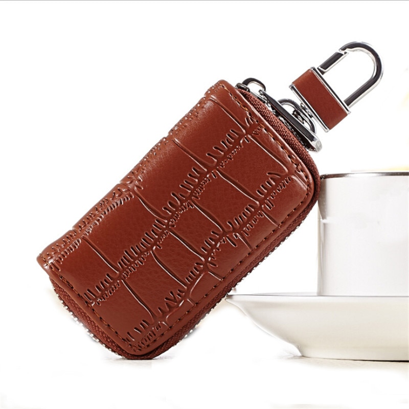 1Pc Pu Leather Keychain Small Exquisite Durable Key Wallet Men Women Portable Key Holder Organizer Pouch Car Key Bag Wallet