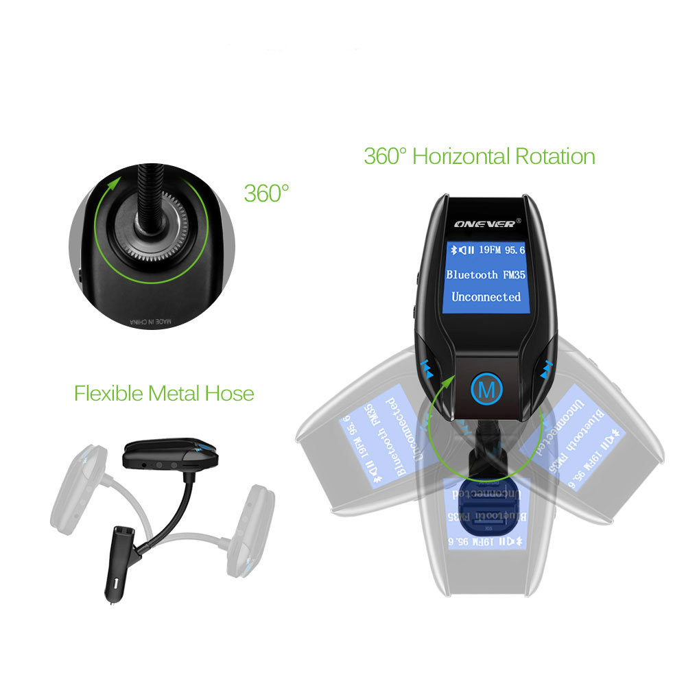 Car Mp3 Player Radio Audio Transmitter Fm Modulator Bluetooth Car Kit Stereo Receiver Transmiter Transmisor Fm USB Fast Charging