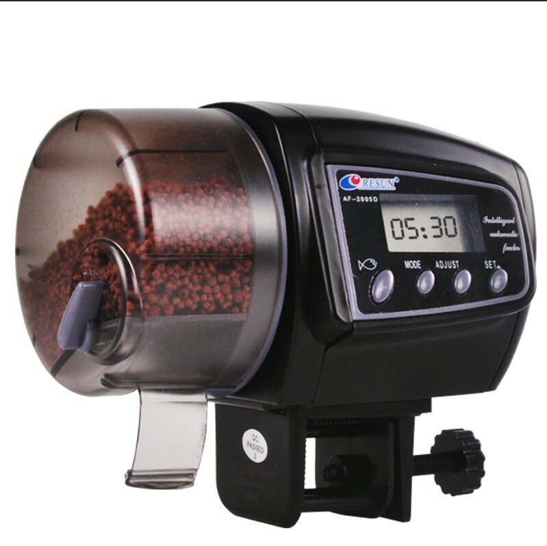 Aquarium 65Ml Automatische Vis Feeder Voor Aquarium Fish Tank Auto Feeders Met Timer Huisdier Voeden Dispenser Lcd Display Vis feeder