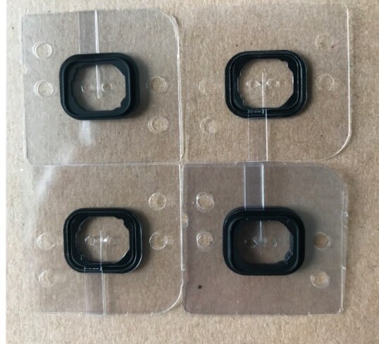 100 pcs Home Button Holding Pakking Membraan voor iPhone 6 6G 6 P 6 S Plus Ruimte Rubber Lijm sticker Vervangende Onderdelen