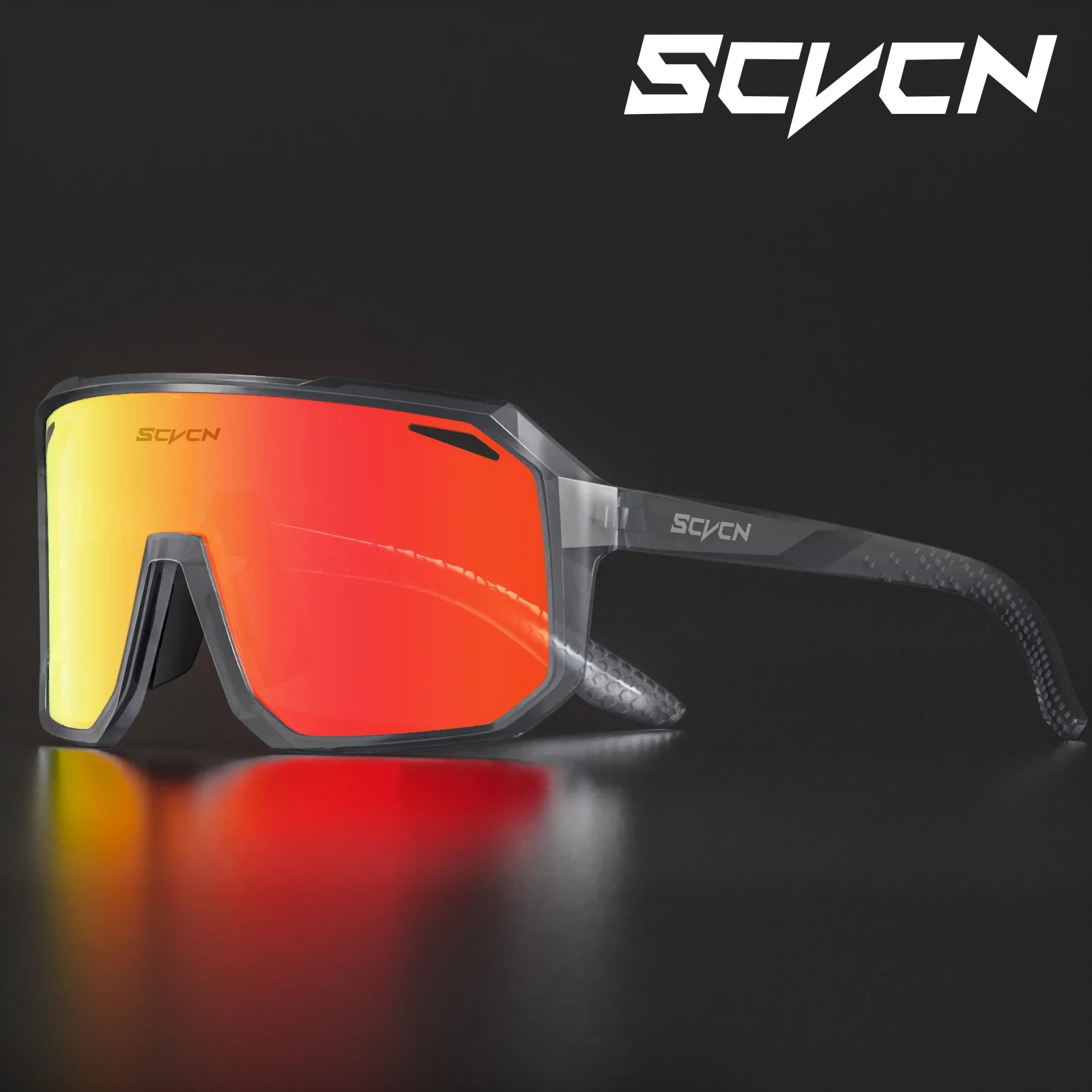 SCVCN Fahrradbrille, Fahrrad, Mountainbike, Wandern, Camping, Golf, UV400, Sonnenbrille, Sportschutzbrille für Männer und Frauen, Baseball