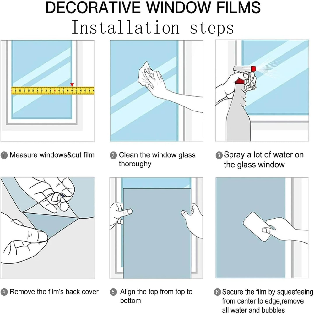 Película esmerilada para ventana de vidrieras, película para ventana floral adhesiva estática, calcomanías para ventana de vidrio de baño no adhesivas para ventanas, 17,7 "x