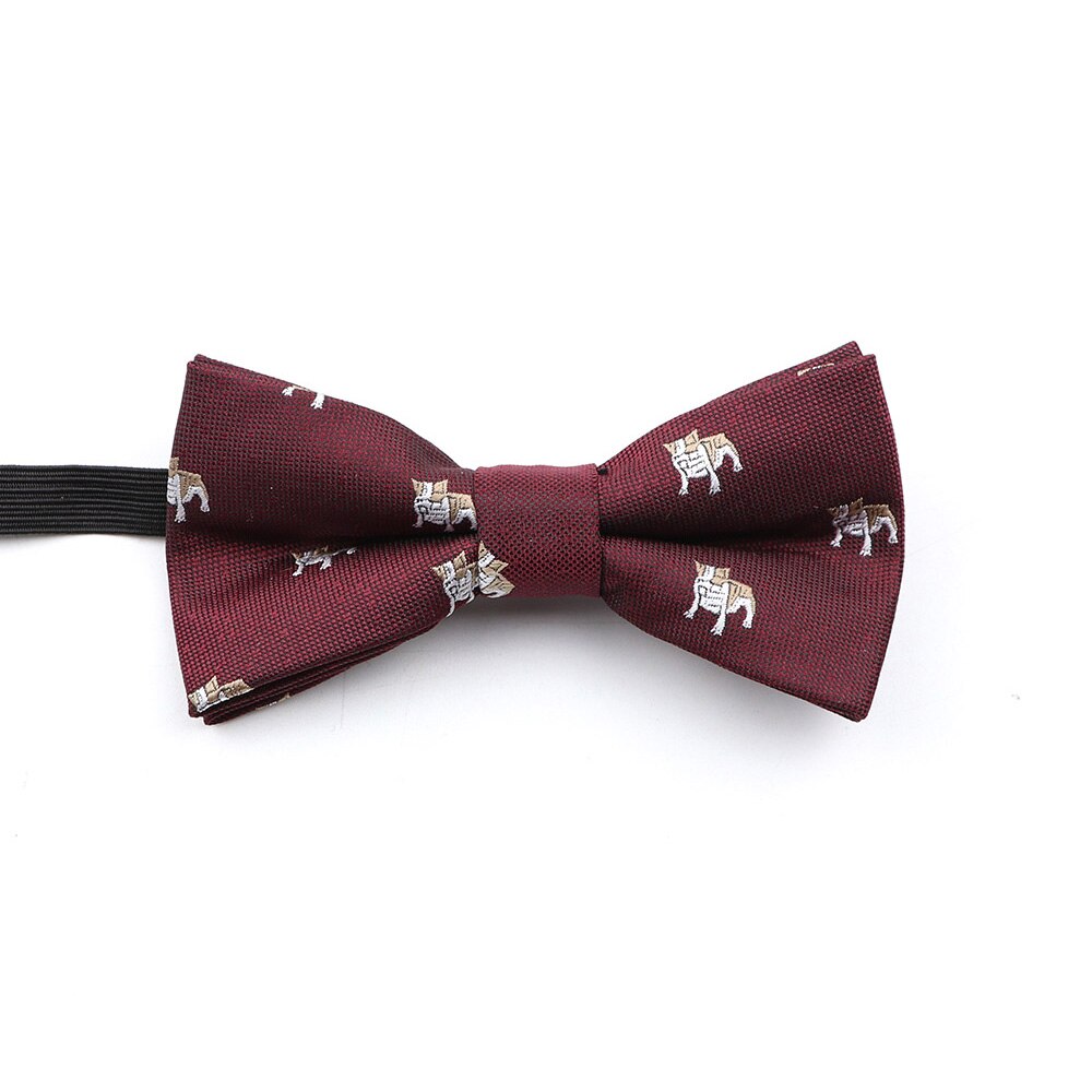 Nuovo papillon tessuto Jacquard per uomo bambino animale insetto Shiba Inu papillon festa di nozze casuale poliestere farfalla regalo carino: Kid 4