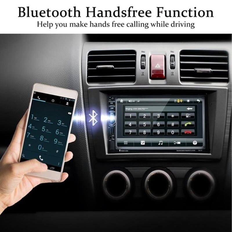 2 Din Car Radio Double Din Car Stereo Autoradio 7" HD Multimedia Player Touch Screen Auto Audio Car Stereo Bluetooth FM 1 Din