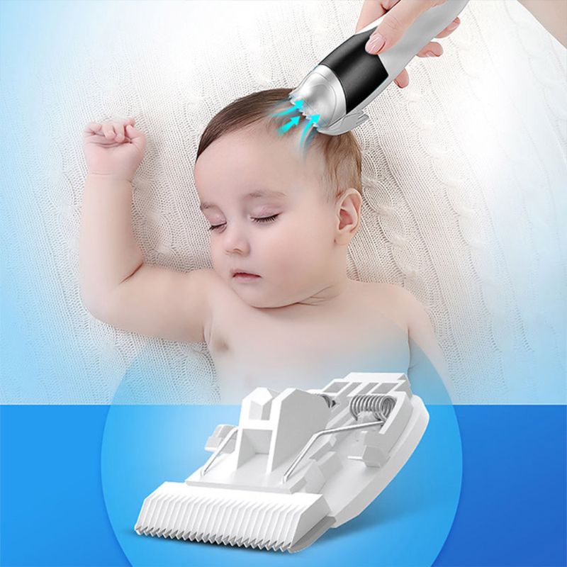 Tondeuses à cheveux électriques pour bébé tondeuses imperméables puissantes coupe-cheveux à faible bruit Kit de toilettage Machine de coupe de cheveux sans fil Rechargeable