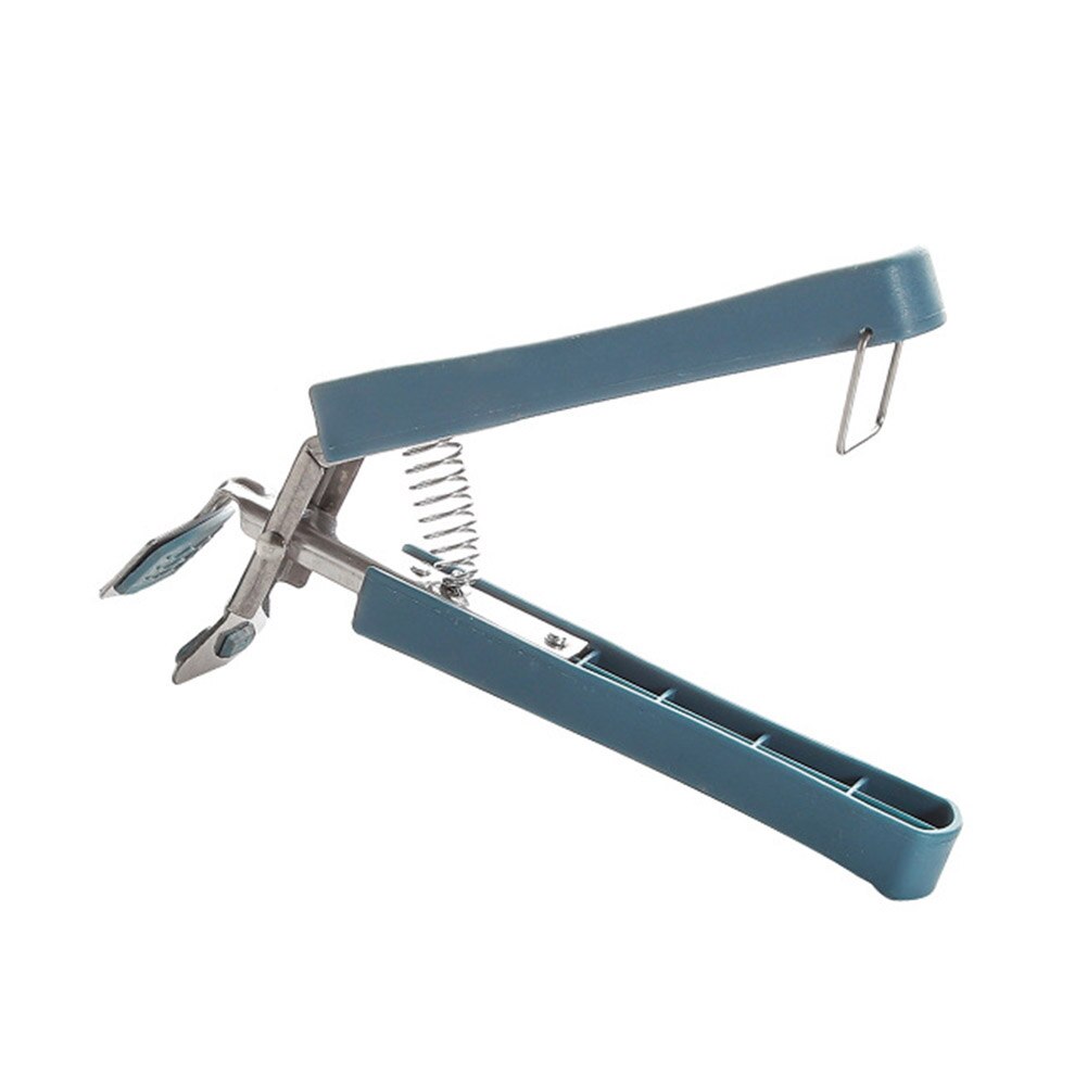 Multifunktion rustfrit stål anti gryde skål fad klemme gripper holder klip skål gripper gryde holder gripper klip køkken tænger: Mørkeblå 1