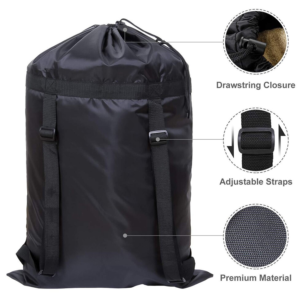 24X36 INCH MEIGAR Drawstring Laundry Bag Backpack Travel Storage Dirty Clothes Storage Bag ^o^: Default Title