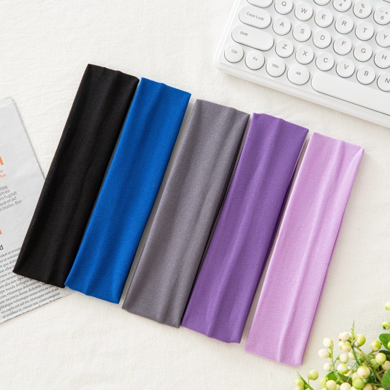 YDHfdc Damen Sport Stirnbänder 5er Pack – Rutschfest, Atmungsaktiv, Für Yoga, Laufen & Fitness
