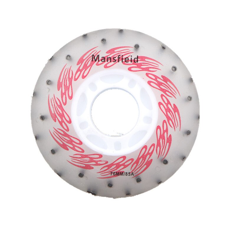 [72mm 76mm 80mm LED et étincelle] avec 52 104 208 silex feu pierres étincelles rouleau 85A LED flash brillant en ligne silex patins roue