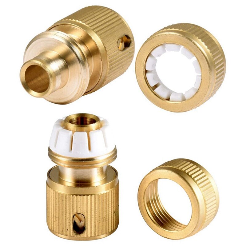 1 Set Garden Hose Tap Connector Pipe Quick Connector & 1 Set Garden Irrigation Hose Connectors Kits