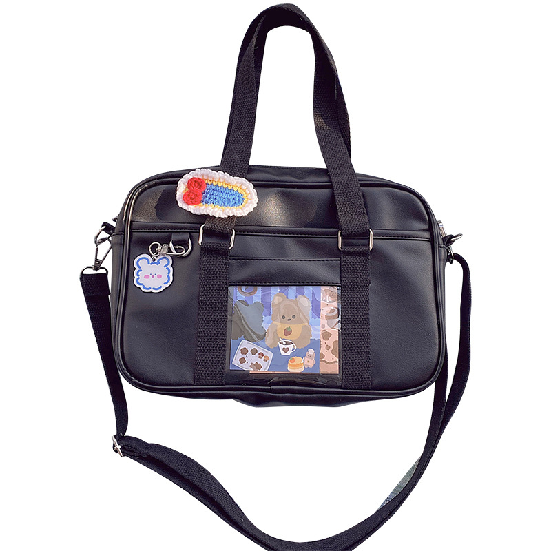 Japanische Mädchen Kawaii JK Uniform Schule Kupplung Tasche Kawaii Lolita PU Handtasche Studenten Umhängetasche Cospaly Taschen