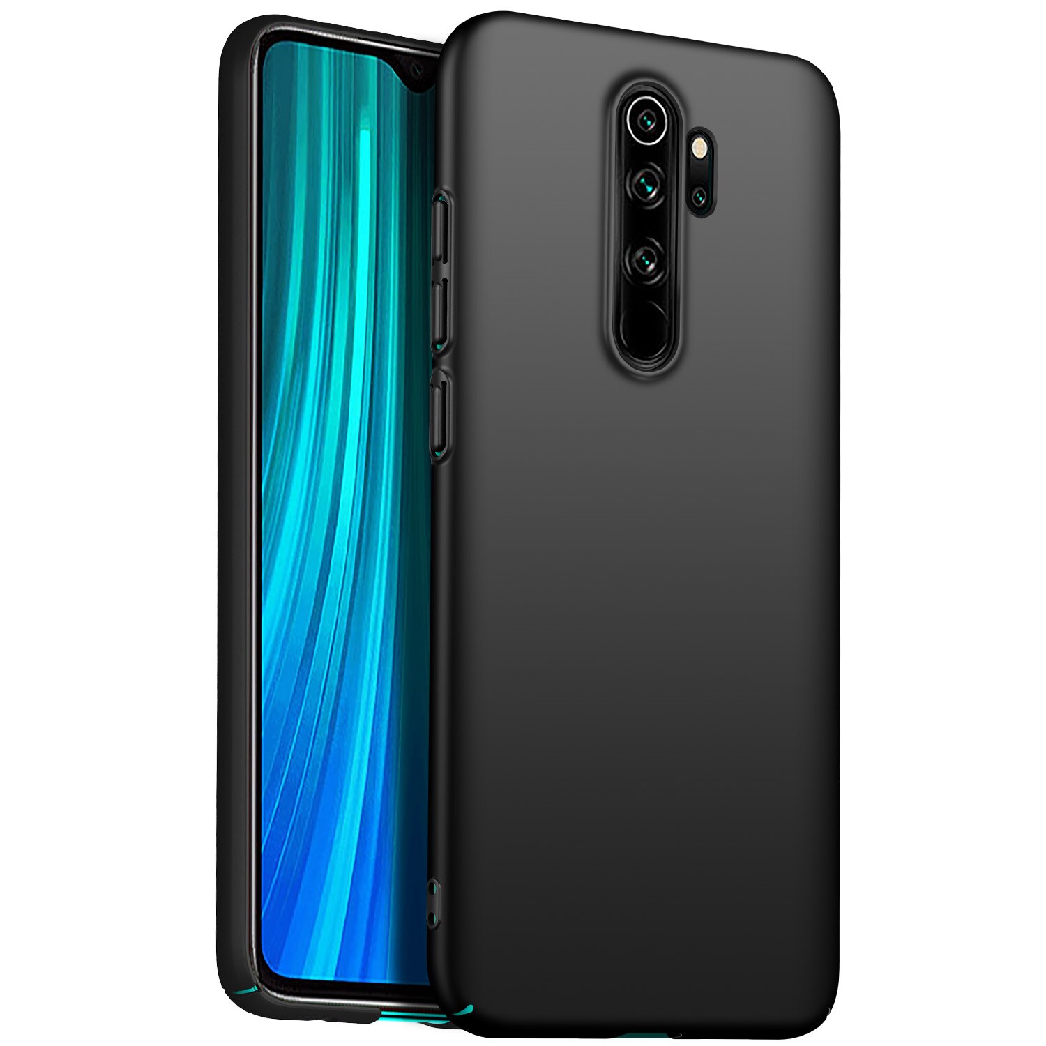 Voor xiaomi redmi note 8 Pro Case Hard PC Slim Matte Beschermende cover case voor xiaomi redmi note 8 8pro note8: For Redmi Note 8 Pro / Smooth black