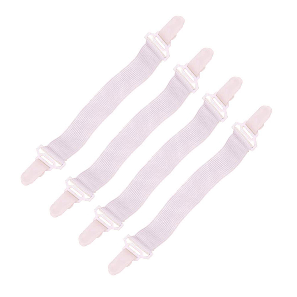 Housse de matelas élastique avec pinces, nouveauté attaches, Kit textile pour la maison, 4 pièces/ensemble, Clip de fixation: Default Title