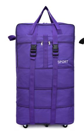 Maletas De Viaje Con Ruedas Envio Gratis Air Checked Study Abroad Travel Universal Wheel Foldable Luggage Bag Moving BagScooter: PURPLE-2