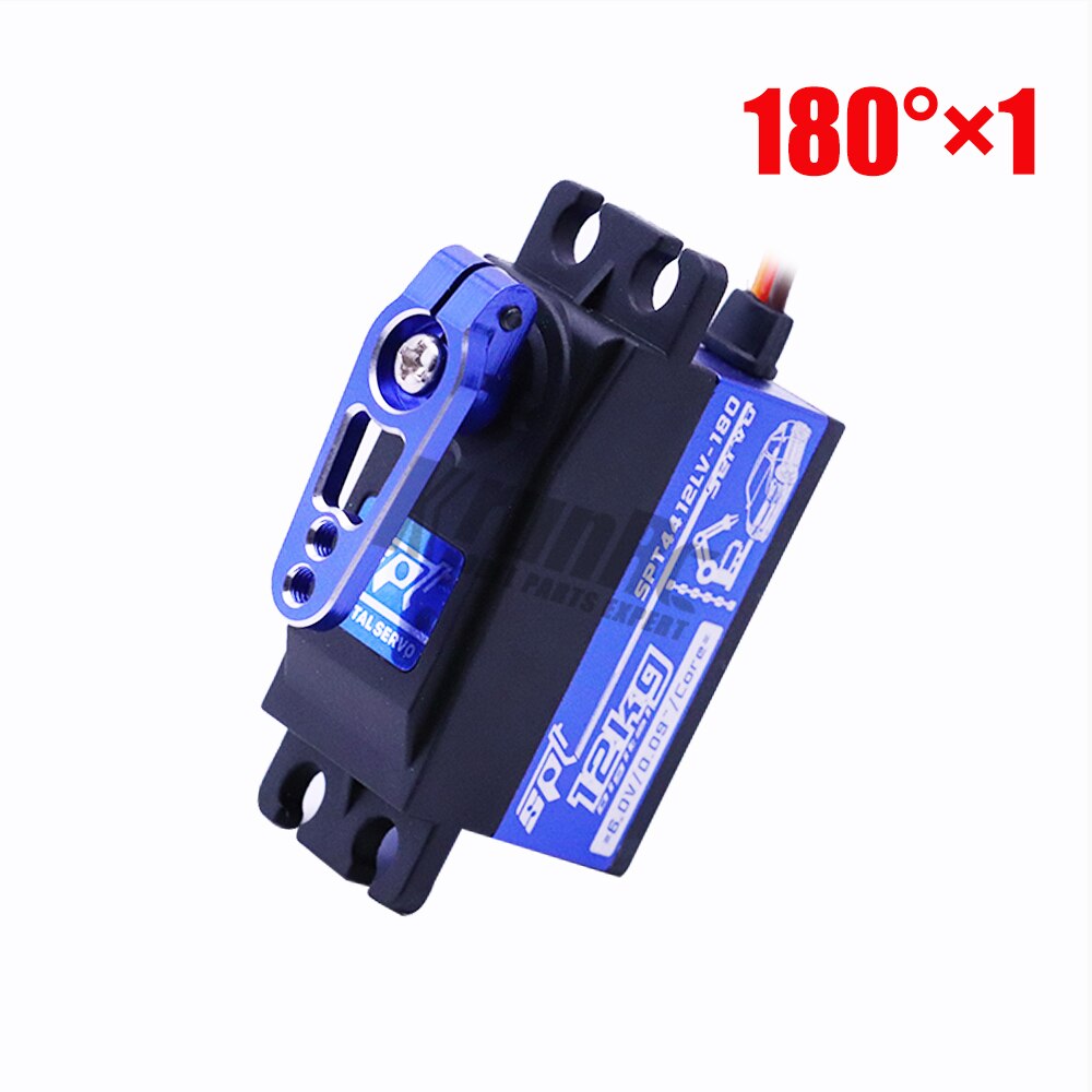 SPT4412LV 12kg Large Torque Metal Gear Standard Digital Low Profile Servo 1/10 RC Car 3racing SAKURA D4 CS Airplane Roboit Arm: 1 pcs 180 with arm