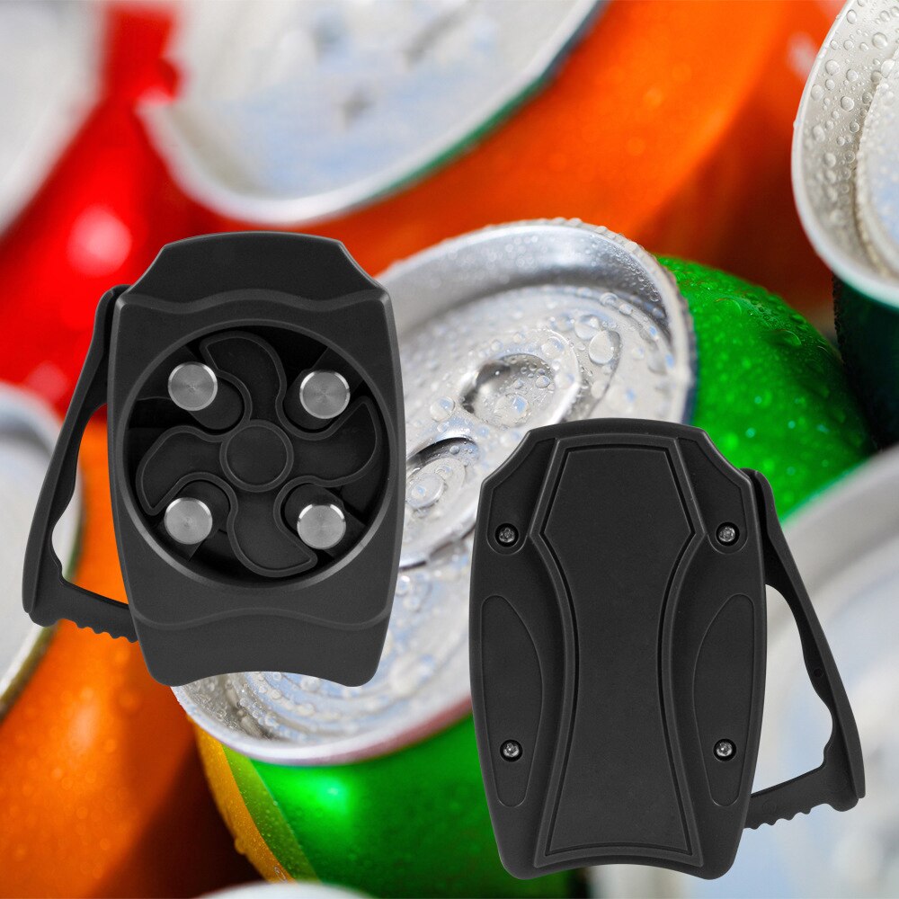 Abrelatas Manual de bebidas sin tapa Universal, abridor de latas seguro portátil de borde suave, 1 unidad