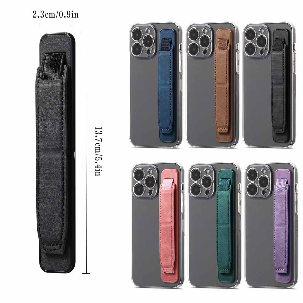 2-in-1 Phone Strap Grip Holder, Silicone Kickstand, Finger Holders for Most Smartphones