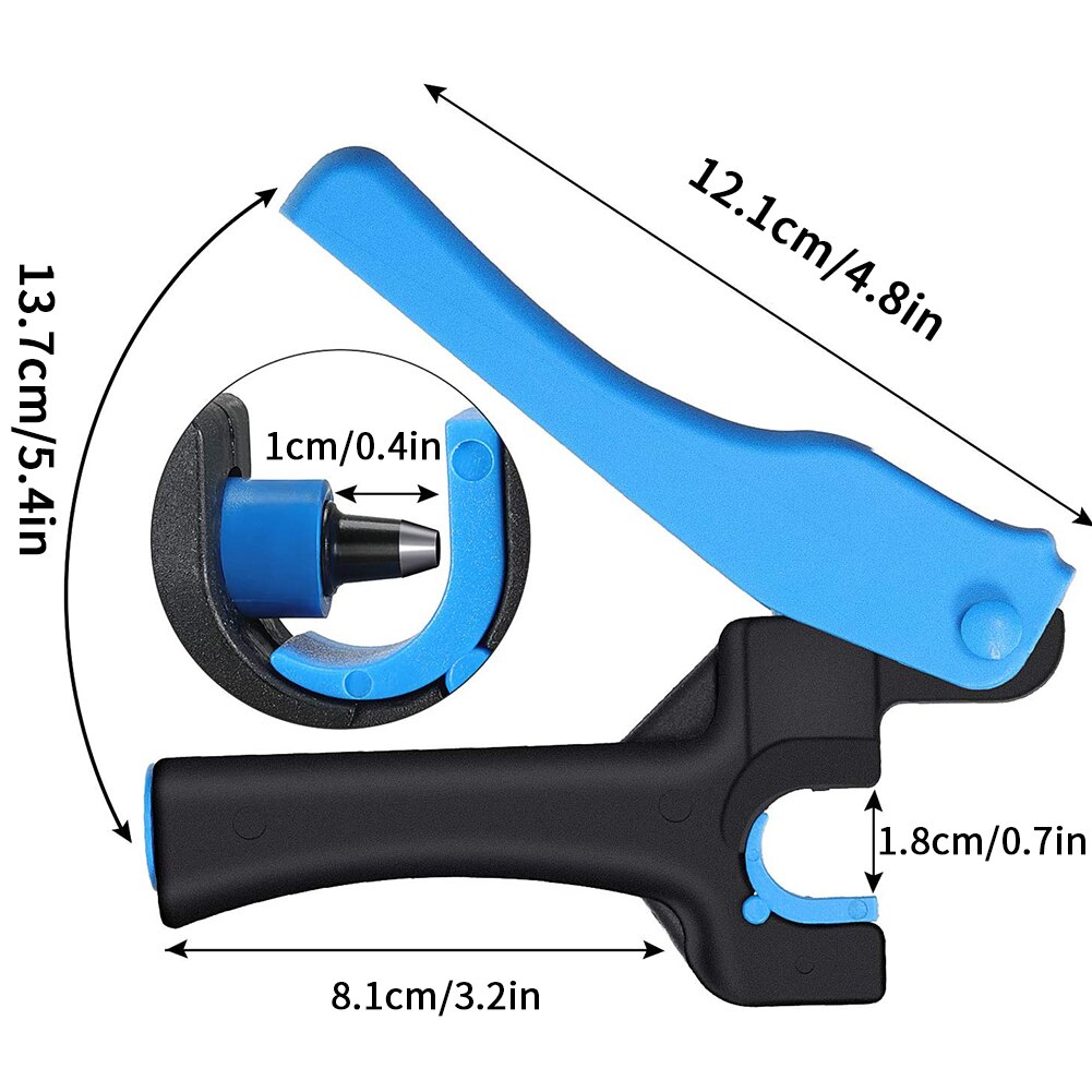Drip Irrigation Tubing Hole Punch Tool Drip Tubing Fitting Insertion Tool for Drip Sprinkler System Barb Insert Clip Gun 1 order