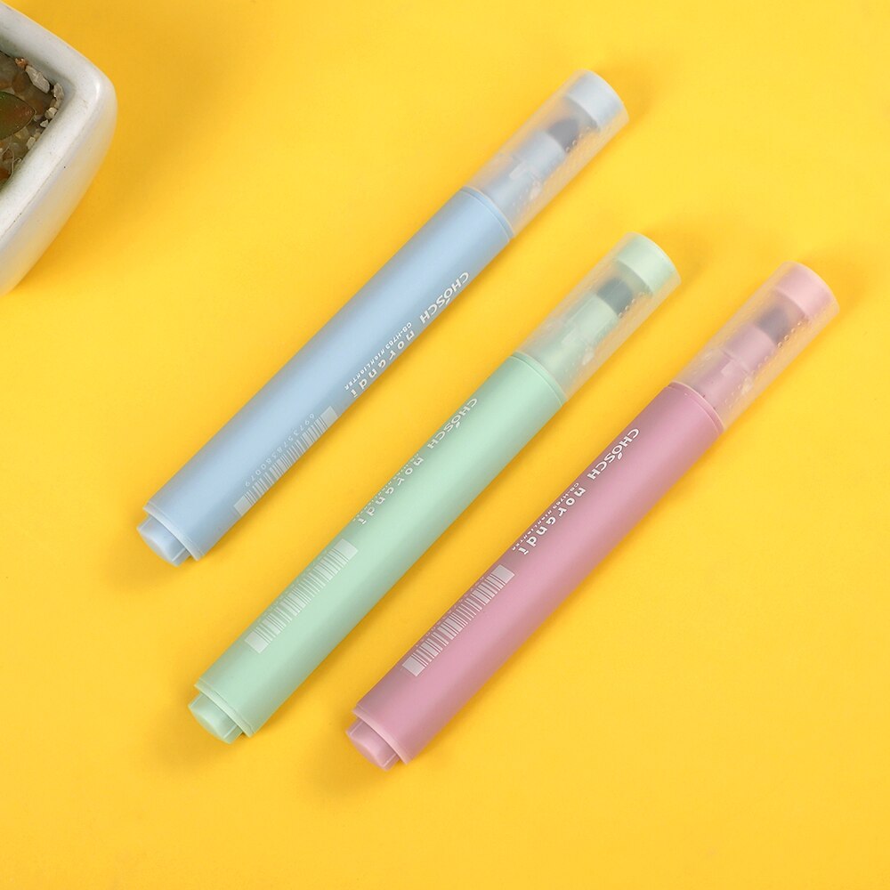 Jianwu 6 Stks/set Morandi Kleur Driehoek Highlighter Kleur Hoge Capaciteit Diy Mark Pen Student Journal Pennen Kawaii Schoolbenodigdheden