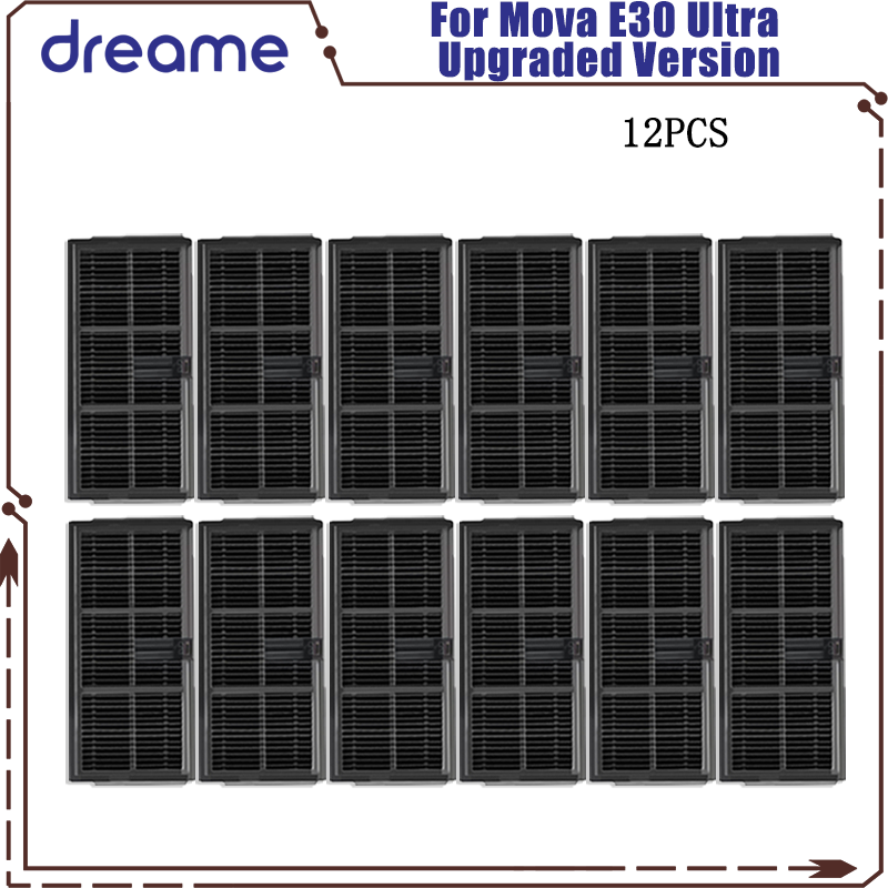 Dreame Mova E30 Ultra / Trouver E30 Ultra piezas de vacío rodillo Tricut principal Cepillo Lateral filtro Hepa paño de mopa bolsa de polvo: Verde militar