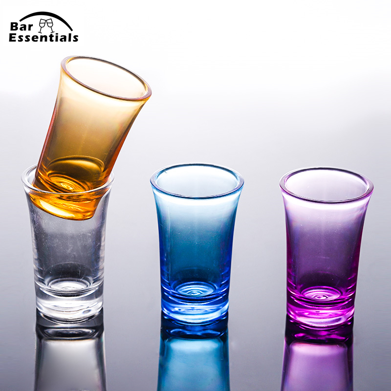 35ml Acrylic Shot Cup Spirits Vodka Drink Cup Liquor Alcohol Goblet Whisky Cup Bar KTV Color Wine Cup