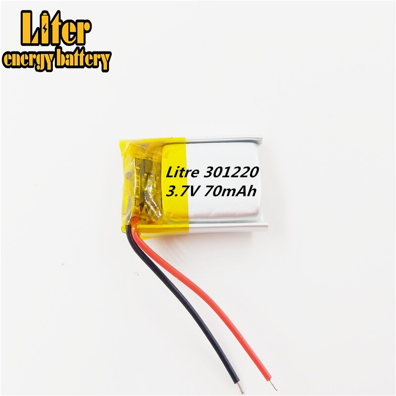301220 3.7V 70mAh 301020 301120 301221 Lithium Polymer Li-Po li ion Rechargeable Battery cells For Mp3 MP4: 301220