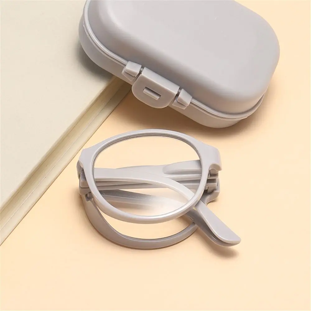Opvouwbare leesbril met brillenkoker Unisex Draagbare lichtgewicht presbyope bril Anti blauw licht Sterkte 1,0x ~ 4,0x