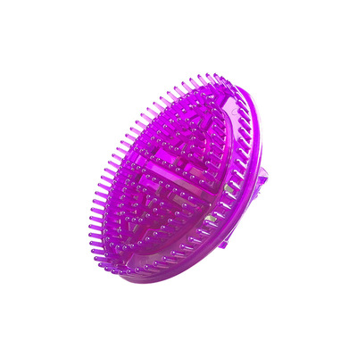 Spazzola per massaggio massaggio ricci dispositivi per piedi e gambe massaggiatore anticellulite spazzola manuale assistenza sanitaria rilassamento muscolare: Purple massage brush