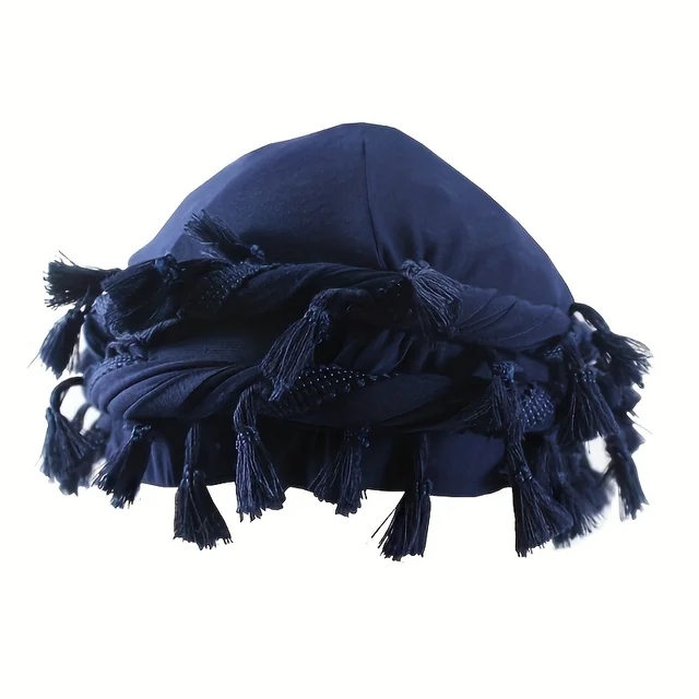 Cappello da uomo punk sbavatura ordinare coda intrecciata Frangia Bandana di cotone Cappello salto Turbante Cappelli Avvolgere la testa berretto cap Tinta unita portuale cappello 2024: verde