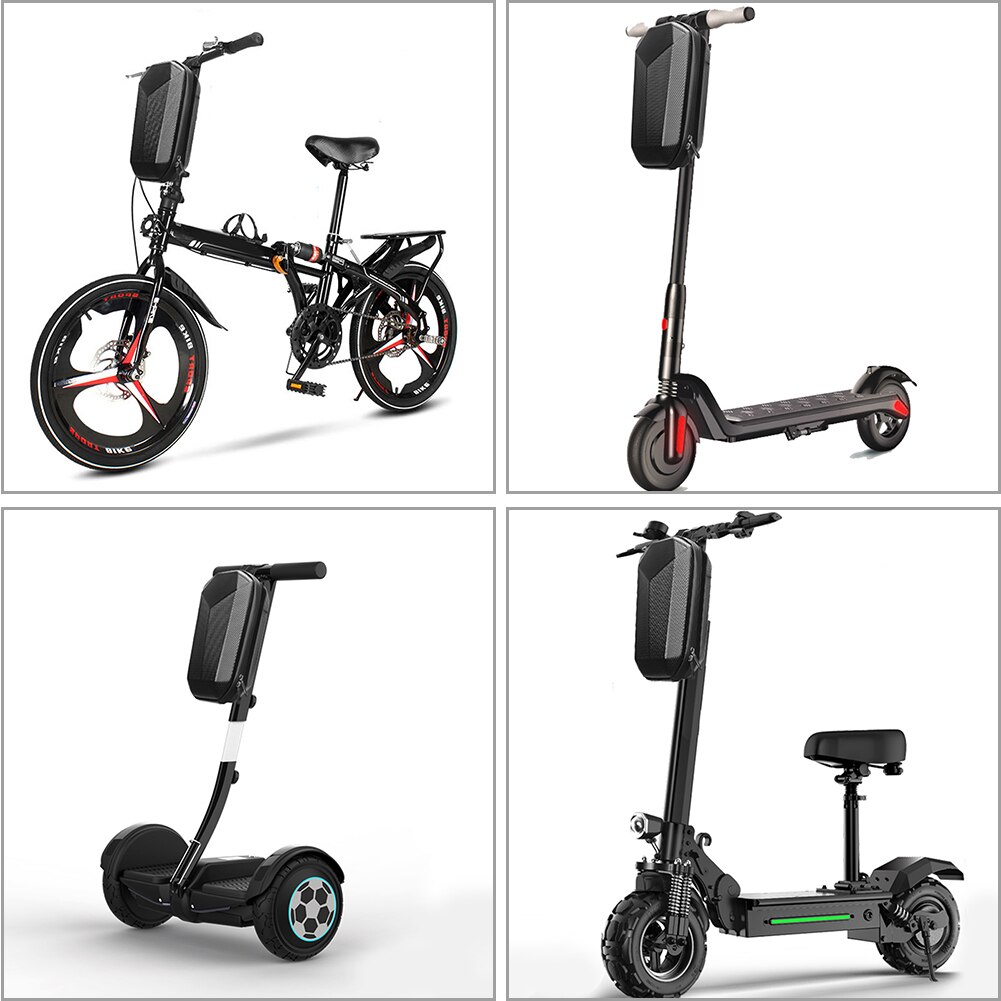 B-soul vanntett elektrisk scooter henge bag eva hard shell skateboard foran håndtak veske til xiaomi  m365 scooter sykkel bag