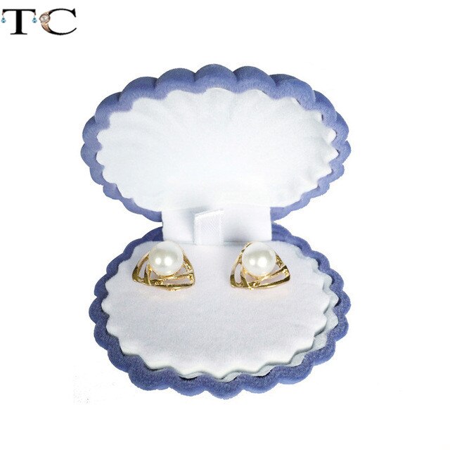 Kreative Samt Schmuck Kasten Mini Container Ring Kasten Ohrringe Ringe Lagerung Kasten Kleine Zubehör Anzeige Kasten: Hülse Blau