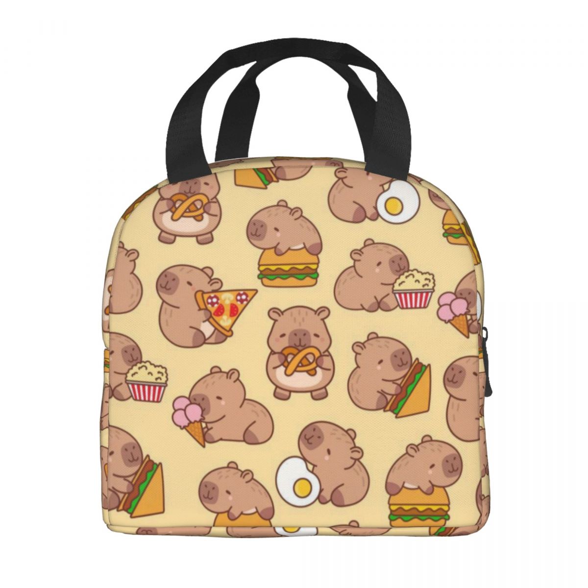 Anpassad capybara isolerad lunchväska för kvinnor läckagesäker kylväska termisk lunchväska kontor picknick resor